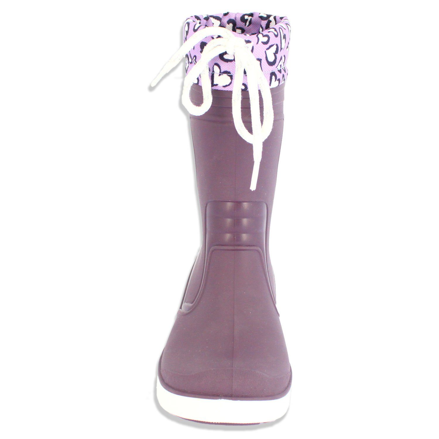 Beck Blinking Valentine mit Warmfutter Regenstiefel mit Blinkersohle Gummistiefel (für Mädchen, für warme, trockene Füße bei Nässe und Kälte) Wasserdicht, Warmfutter, schmale Passform