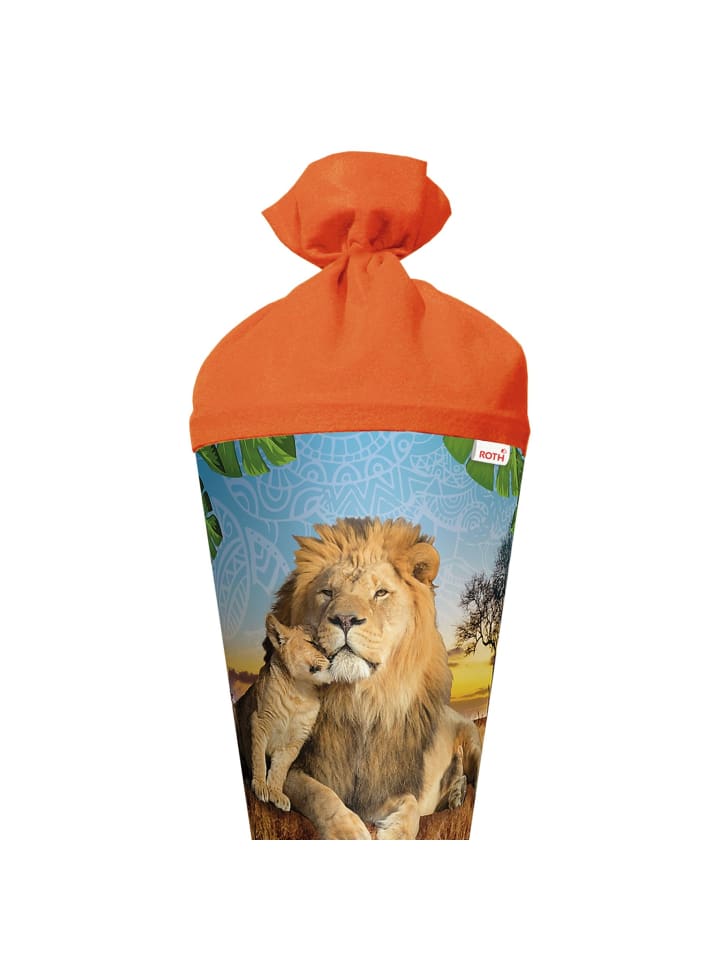ROTH Schultüte groß Löwe 70 cm in Orange günstig kaufen onesize