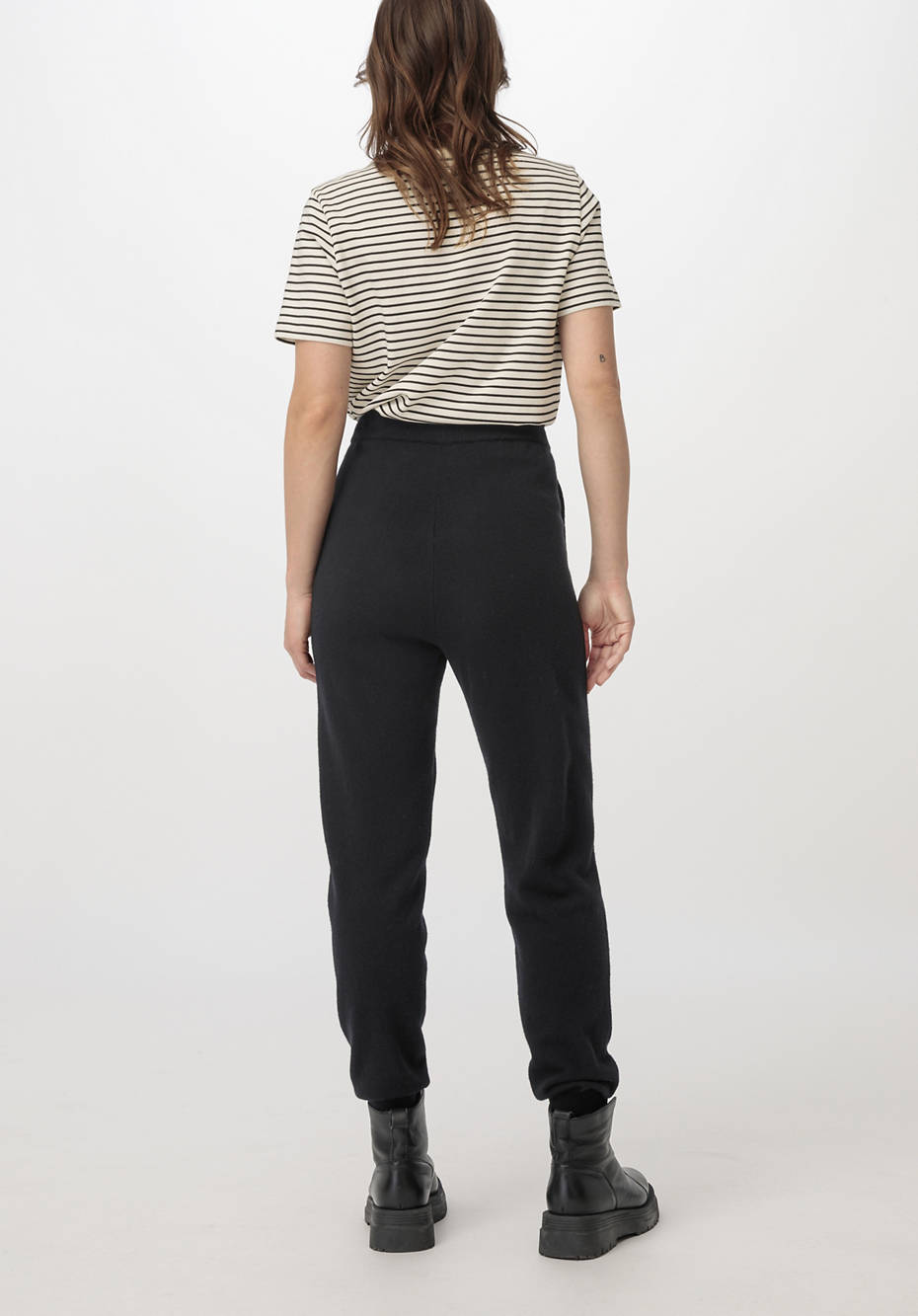 Strickhose aus Bio-Schurwolle mit Kaschmir