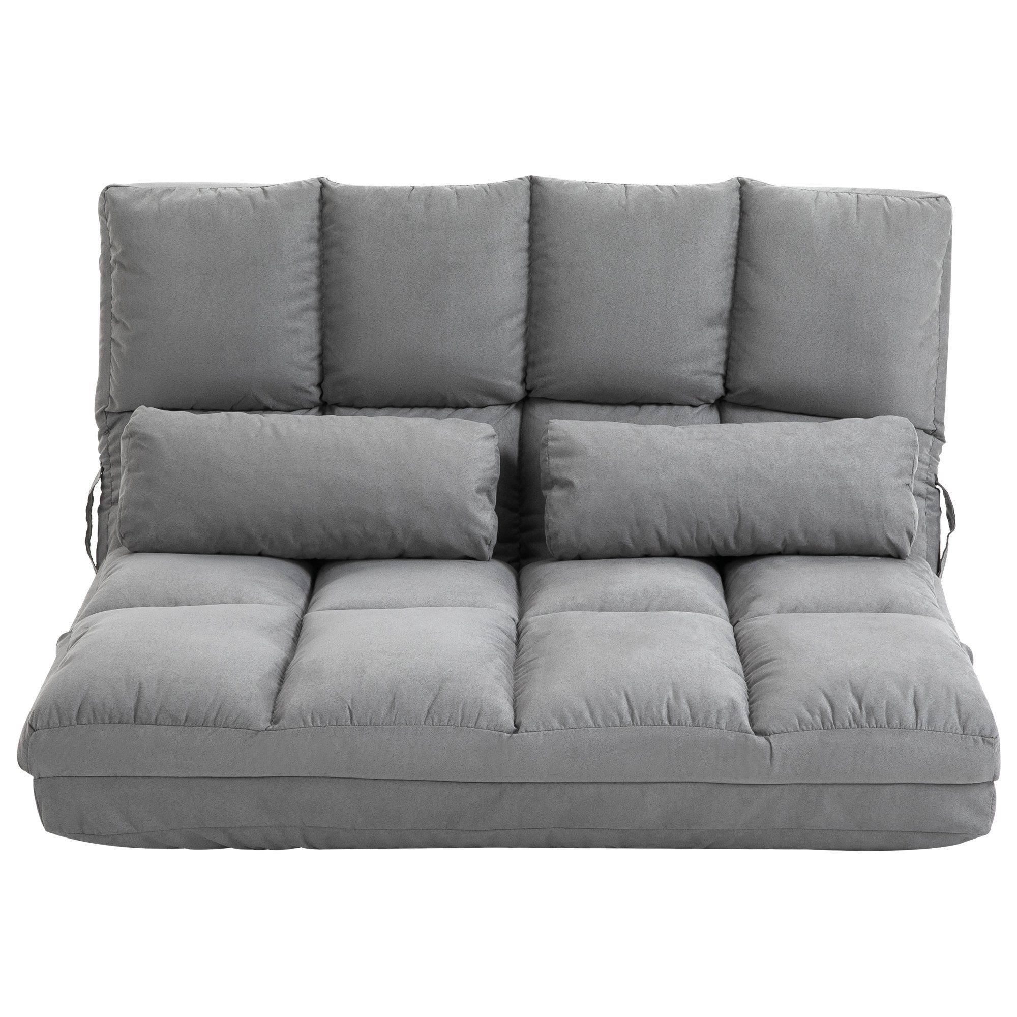 HOMCOM Schlafsofa Bodenstuhl 2 in 1 mit verstellbarer Rückenlehne