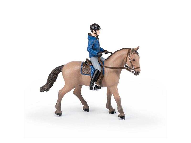 Figurine Cheval de promenade et son cavalier