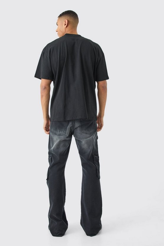 Oversize T-Shirt mit Official Adler-Print