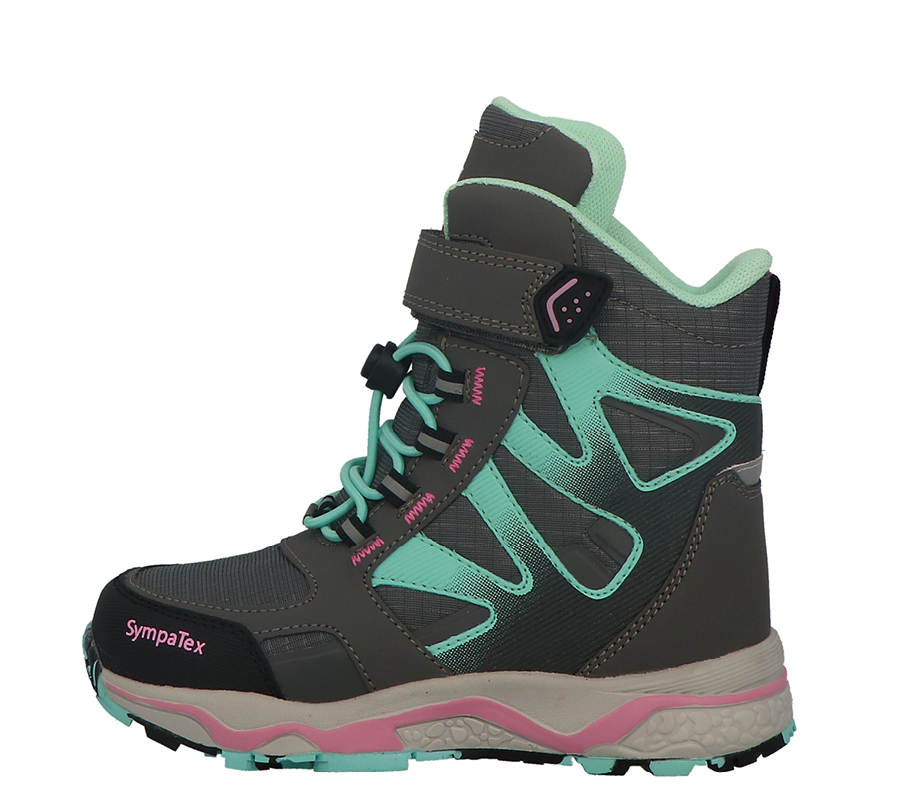 Lurchi Schneestiefel Lenno-SYMPATEX - grey-turquoise