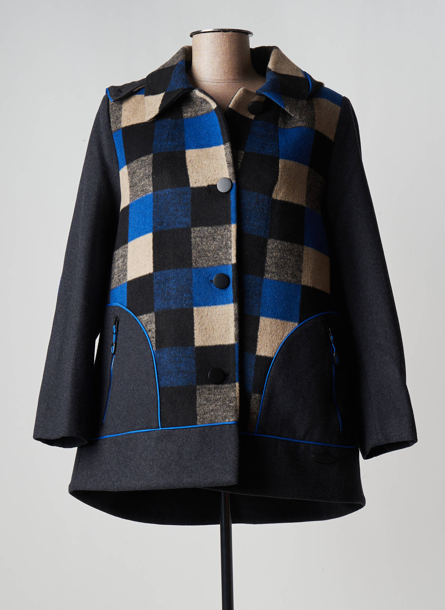 Poupee Chic Manteaux Courts Femme couleur bleu