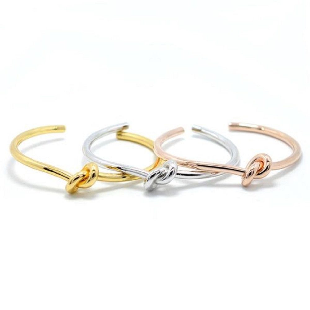 ENGELSINN Armband Schmuck Armreif Edelstahl Silber Knoten inkl. Geschenkbox (1-tlg)