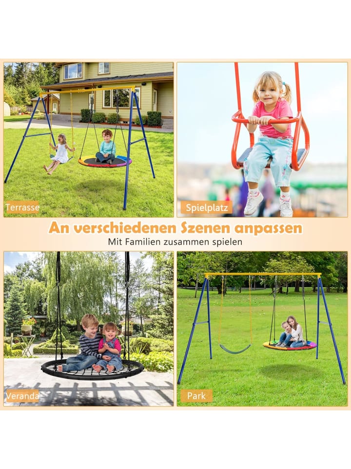 COSTWAY Schaukelgestell in Blau günstig kaufen onesize