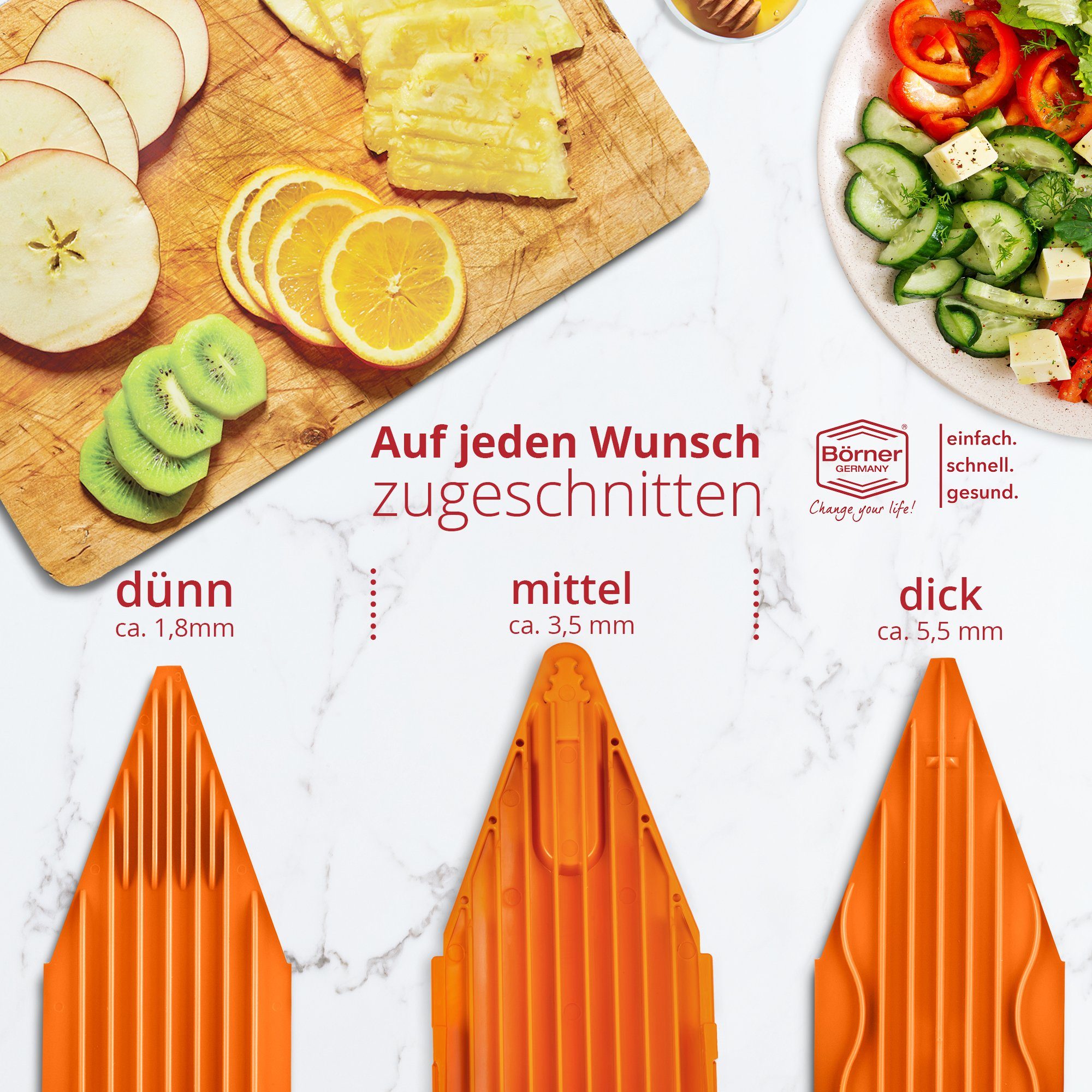 Börner Gemüsehobel Gemüsehobel V3 TrendLine Profi Set