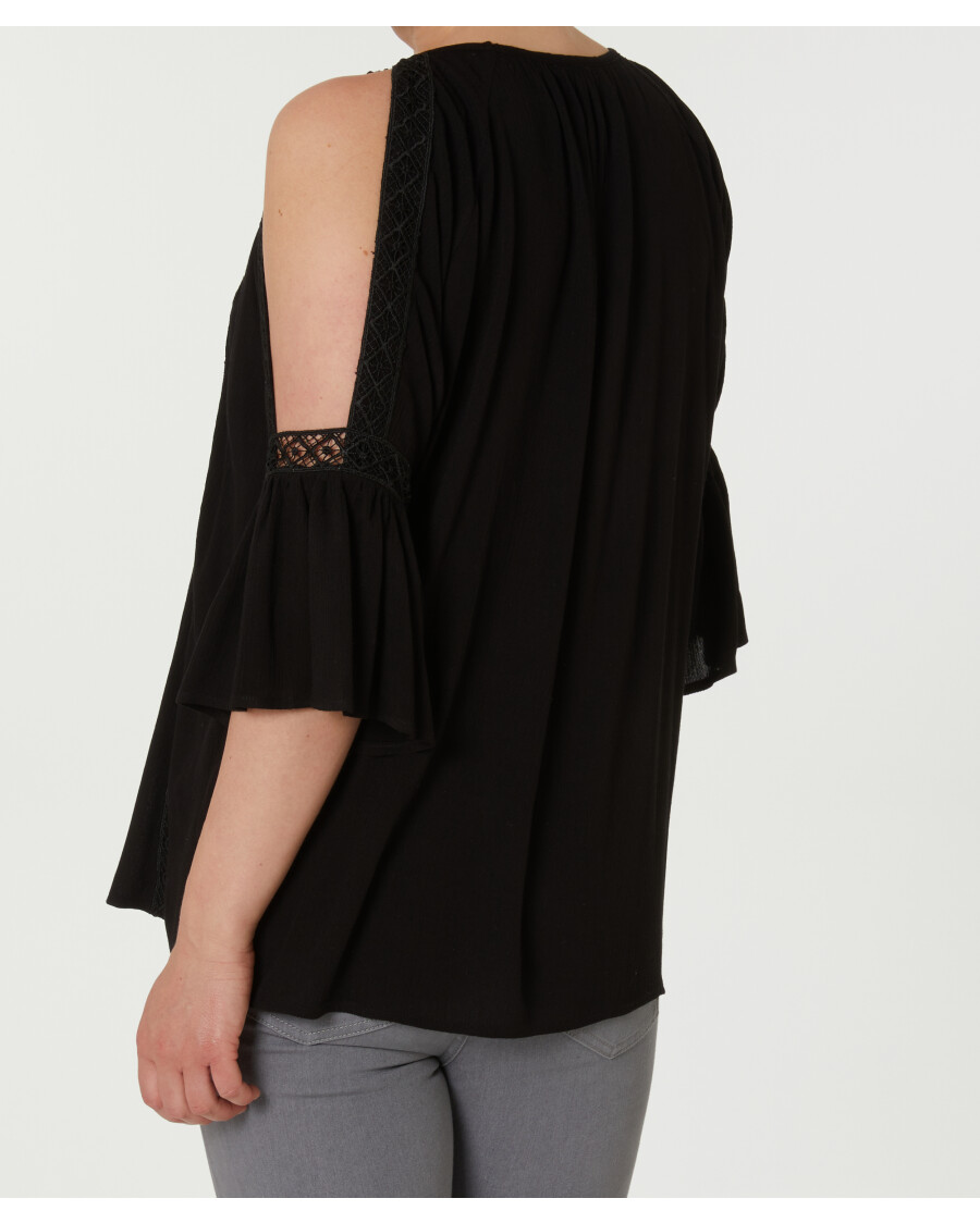Bluse mit Spitzendetails