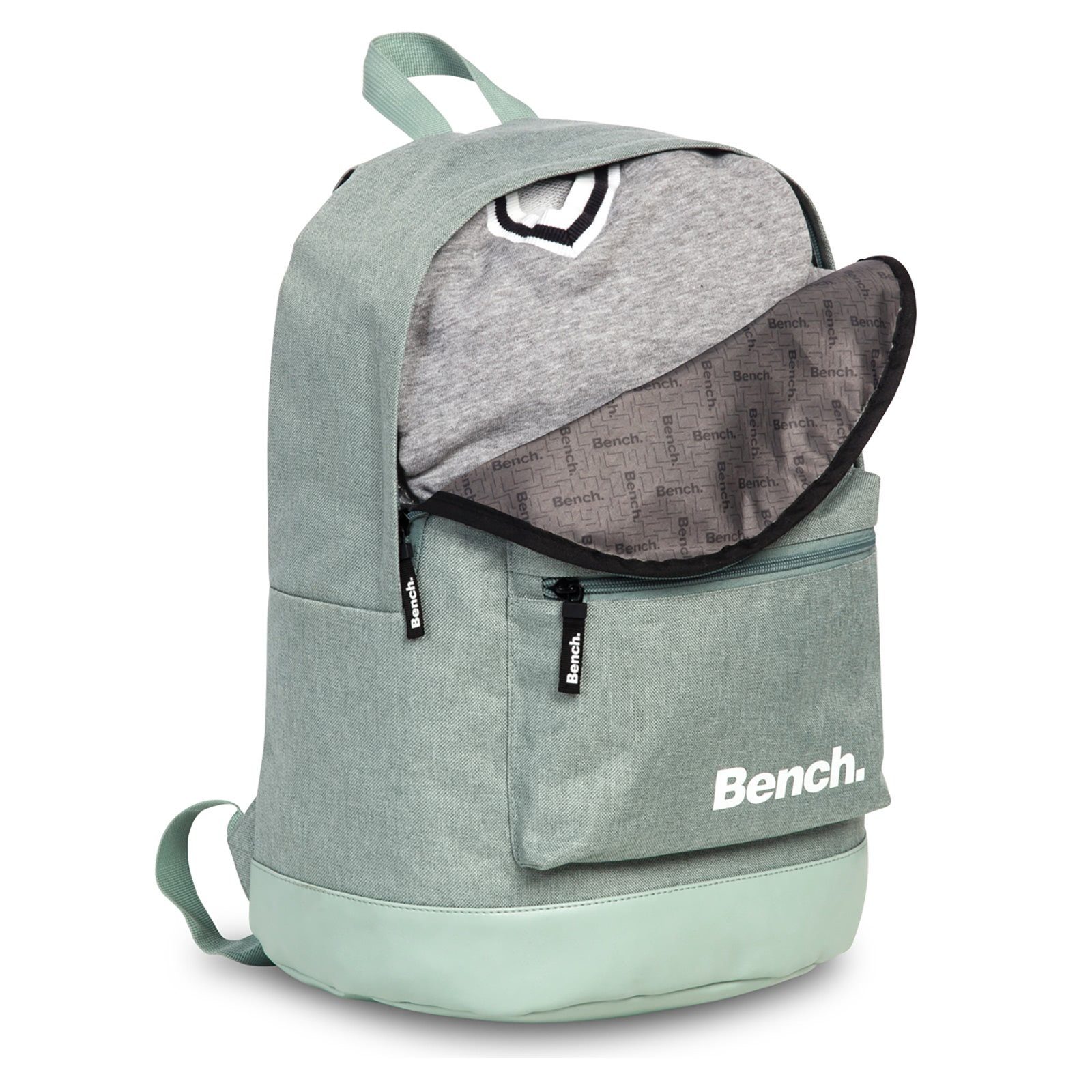 Bench. Sporttasche Bench sportlicher Rucksack Polyester PU (Freizeitrucksack), Freizeitrucksack, Sporttasche Polyester, grün, mint ca. 42cm hoch