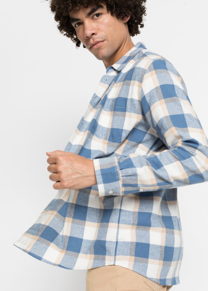 Flanell-Langarmhemd