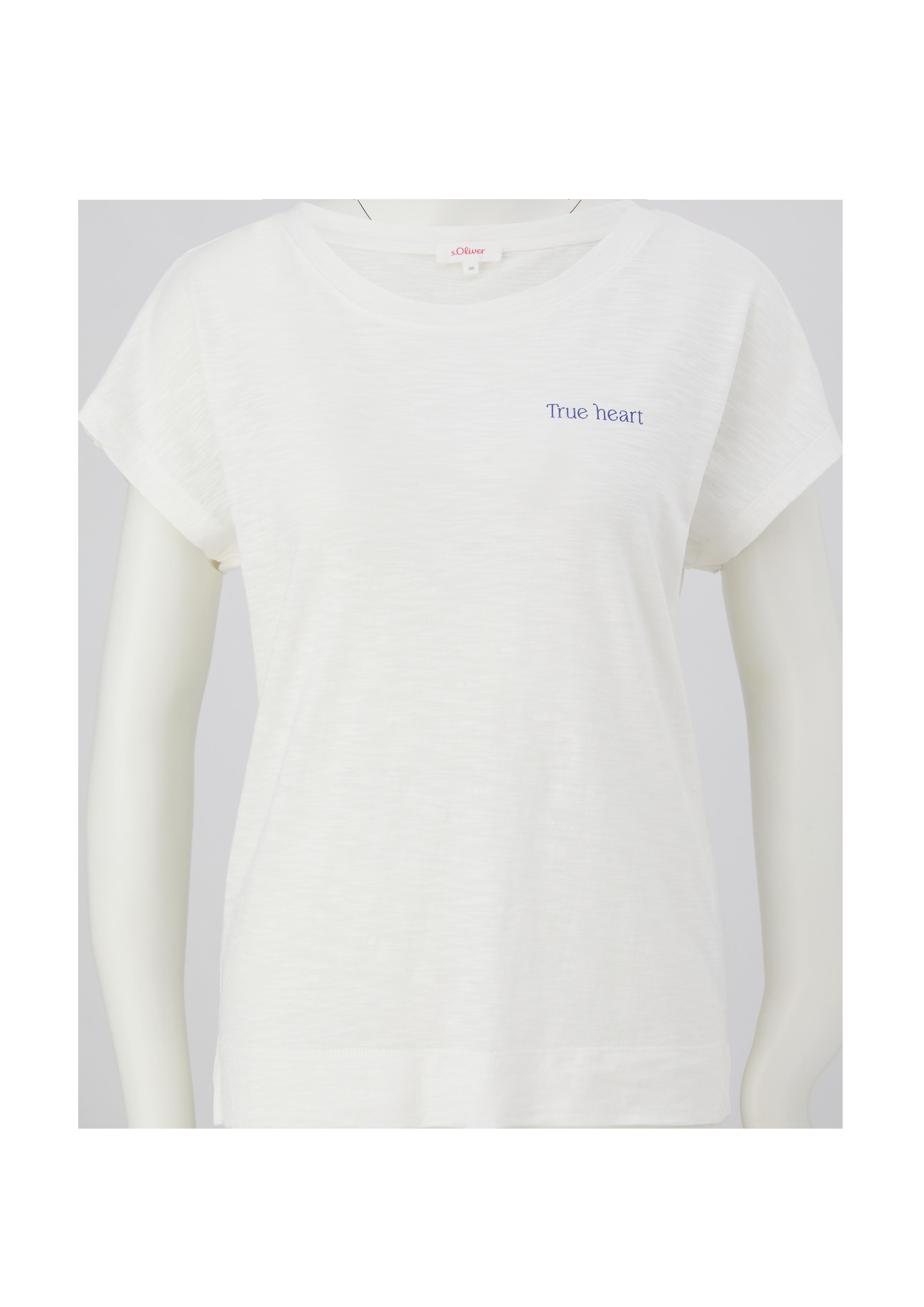 T-Shirt mit Flammgarnstruktur  2132895-02D0