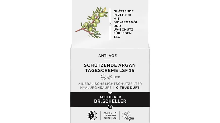 DR.SCHELLER Schützende Argan Tagescreme LSF 15 50 ml