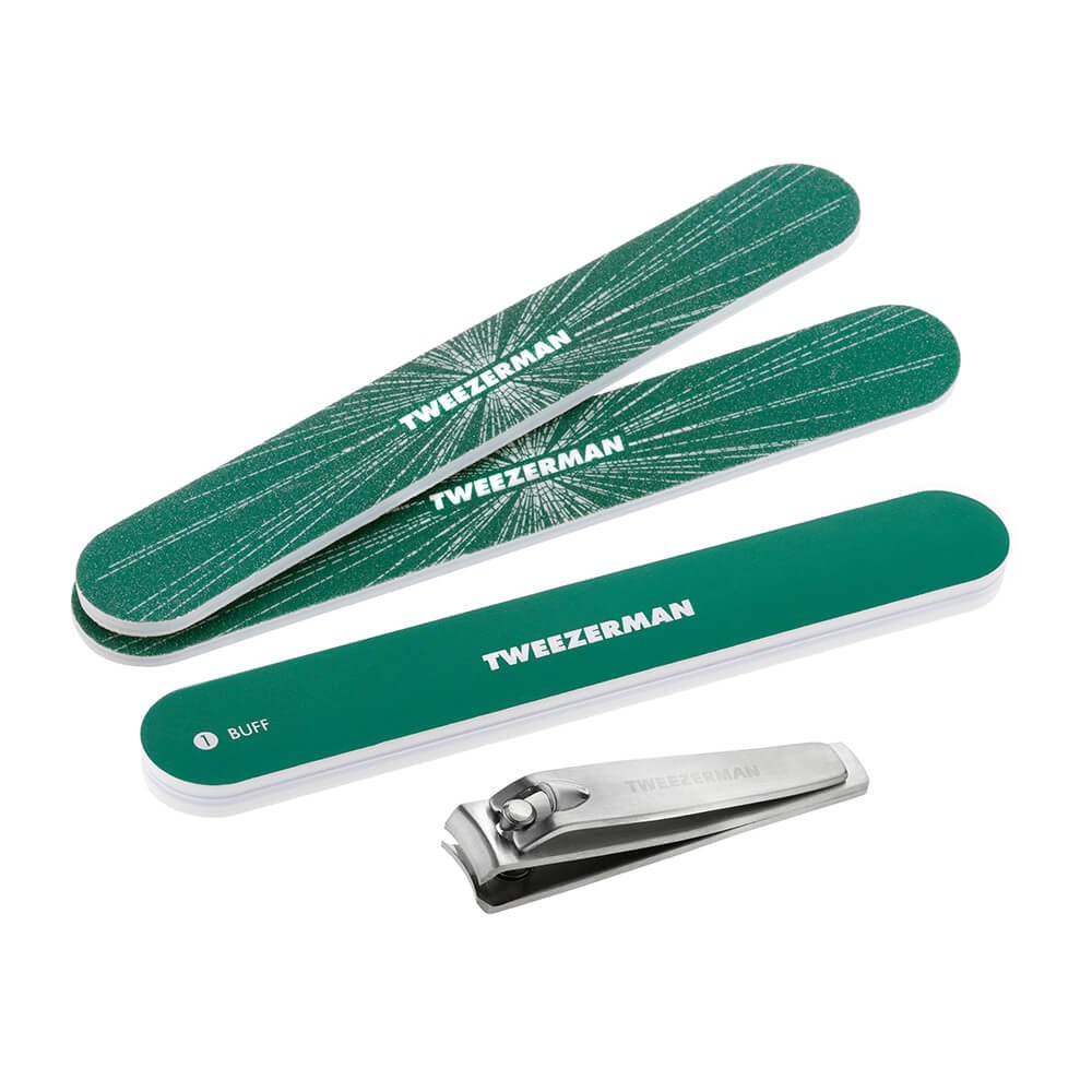 Tweezerman Nail Care Tools Mannicure Kit Emerald Shimmer
