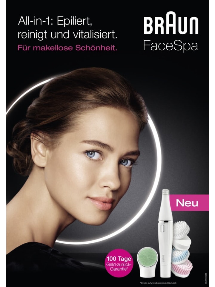 Braun Gesichtsreinigungsbürste und -epilierer 