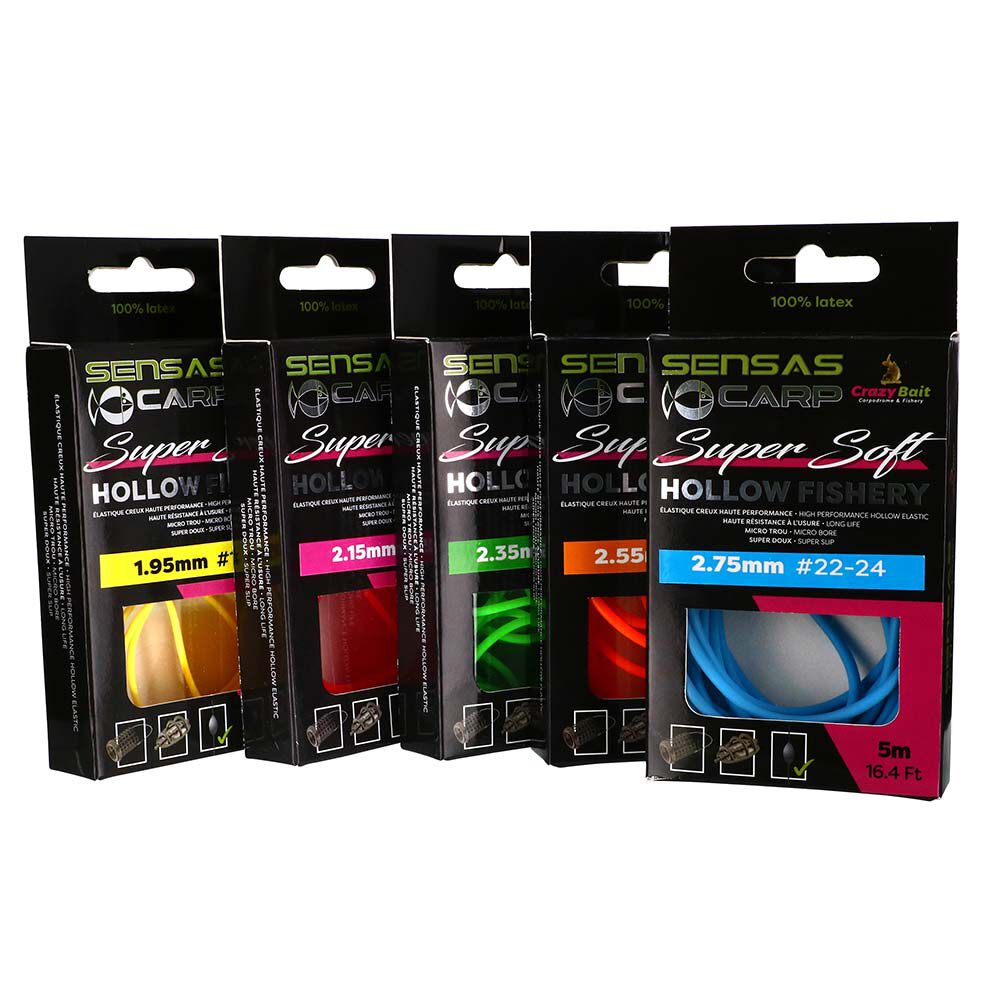 SENSAS elastic super moale pentru pescuit gol, 5 m