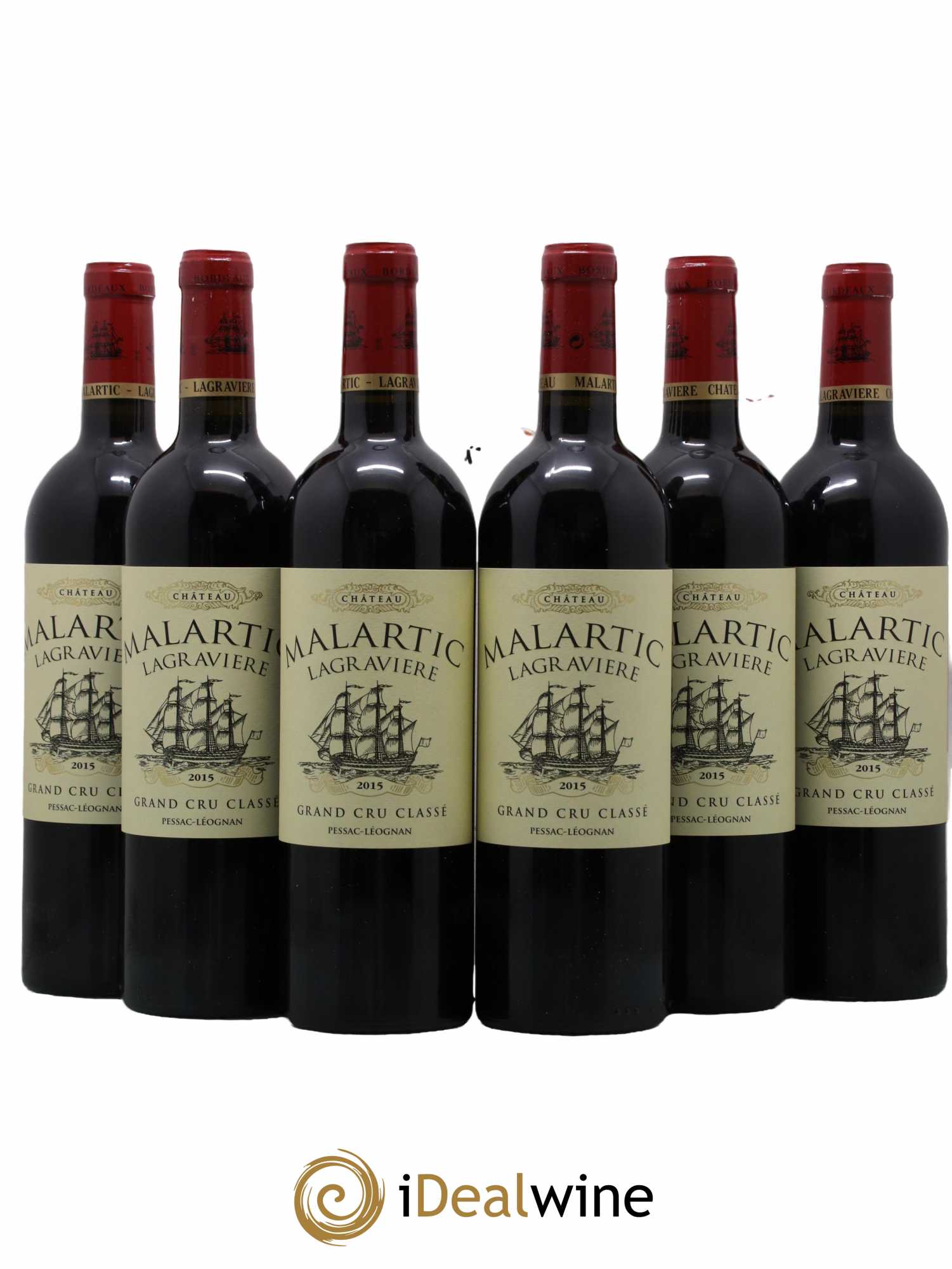 Château Malartic-Lagravière Cru Classé de Graves  2015 - Lot de 6 Bouteilles