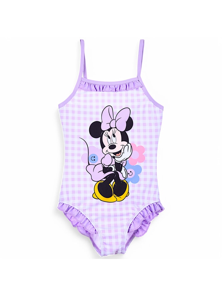 Disney Minnie Mouse Badeanzug Minnie Mouse kariert in Lila günstig kaufen