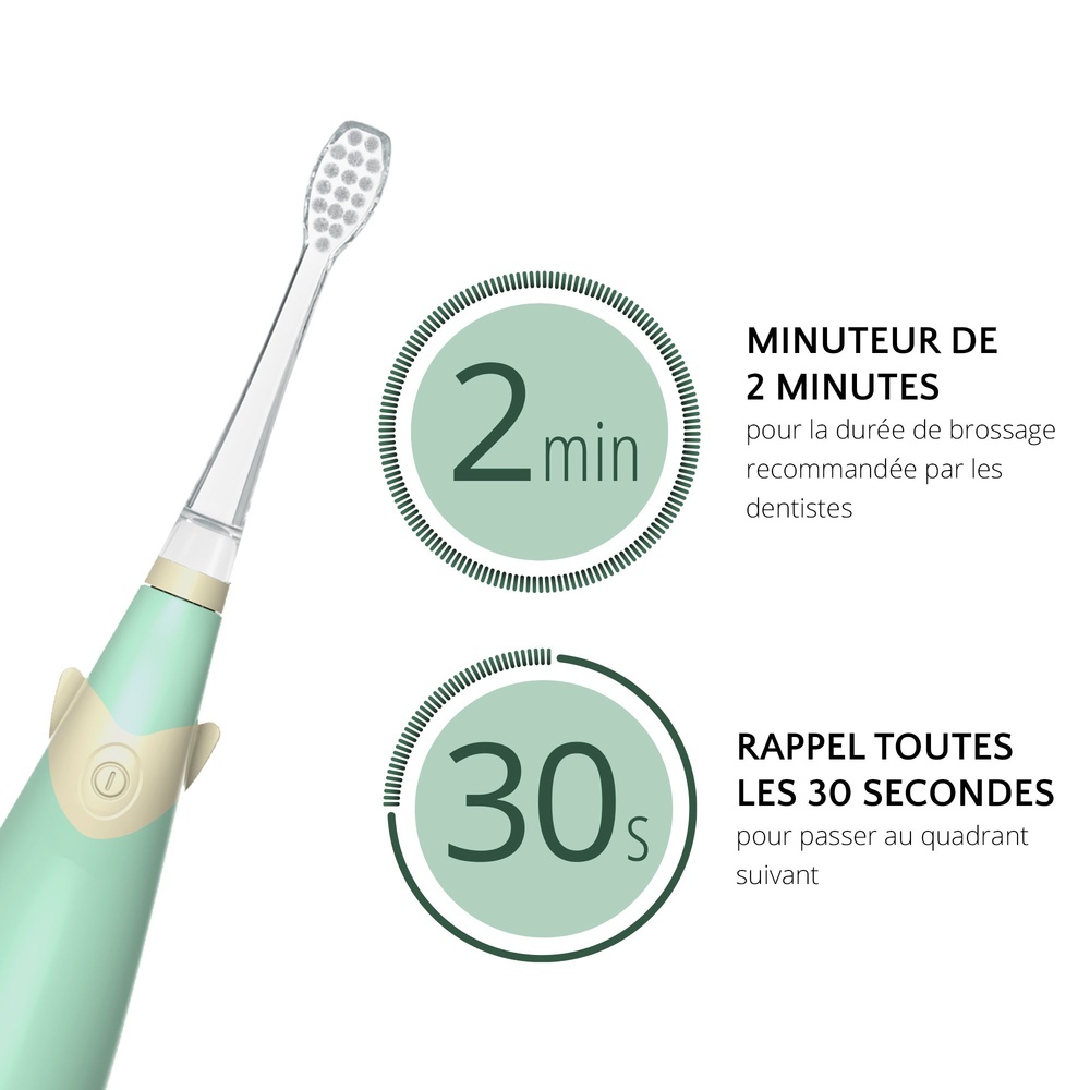ailoria personal care BUBBLE BRUSH Brosse à dents électrique pour enfants à technologie sonique