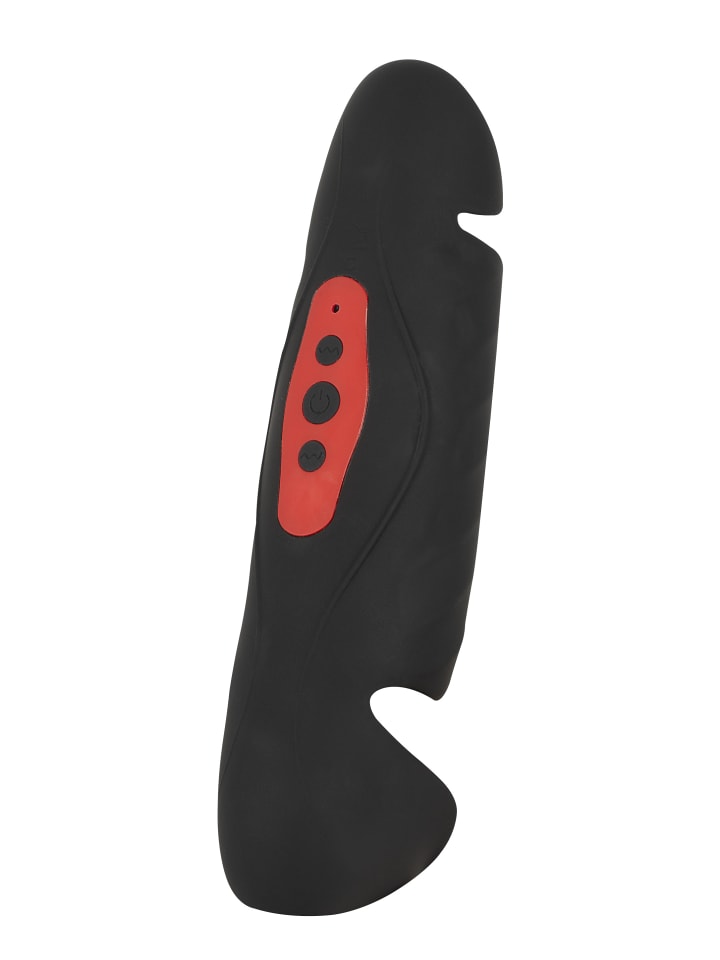 Rebel Masturbator mit Vibration Penis Trainer with 3 Point Stimulation in schwarz günstig kaufen 22 cm
