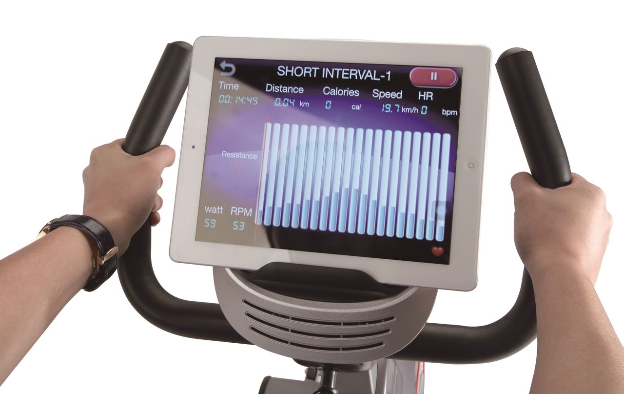 L.A. Sports Body Coach Sitz-Liege-Ergometer Heimtrainer magnetisch Computer mit Bluetooth