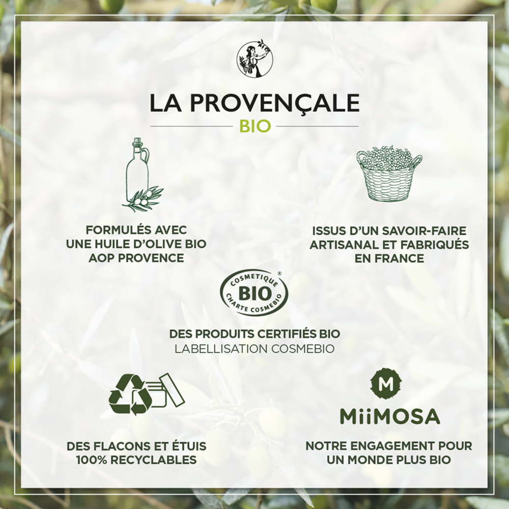 La Provençale La Douche Ressourçante Senteur Fleurs de Grasse Gel Douche Bio