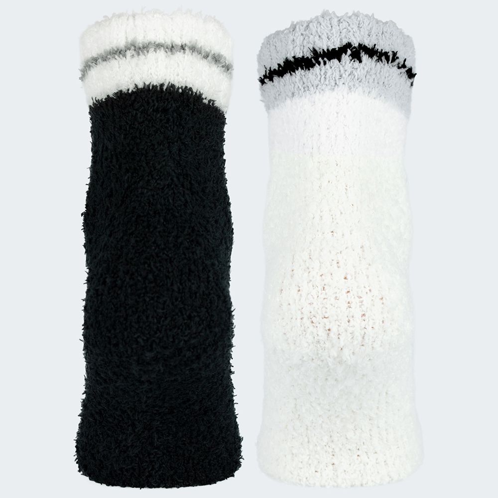Black Snake Schwarz/Weiß 2-Pack Damen Kuschelsocken