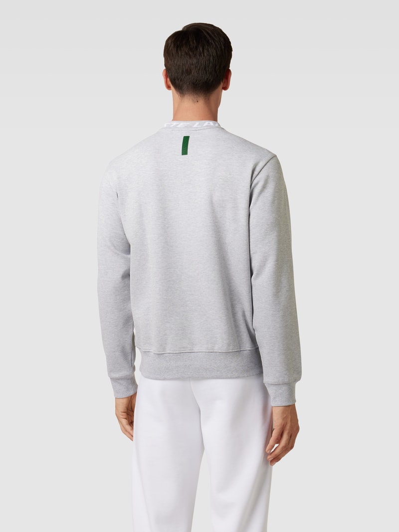 Sweatshirt mit Label-Detail in hellgrau