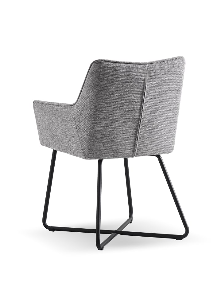B&D Home 2er-Set: Esszimmerstuhl BREIGHT in Grau - (B)56 x (H)83 x (T)59 cm günstig kaufen onesize