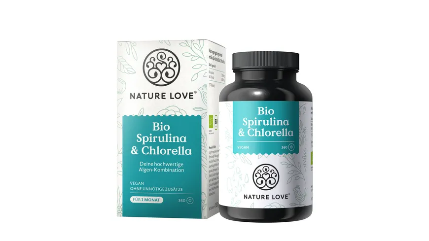 NATURE LOVE Bio Spirulina & Chlorella 180 g