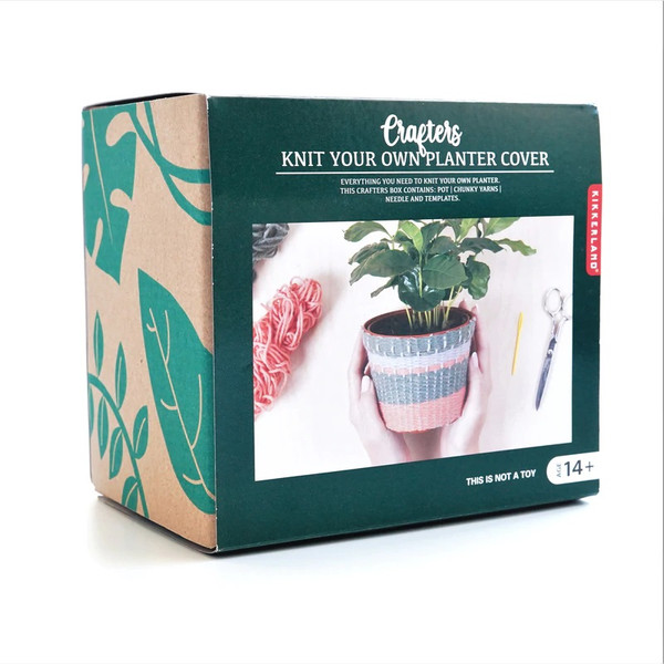 KNIT YOUR OWN PLANTER COVER KIT