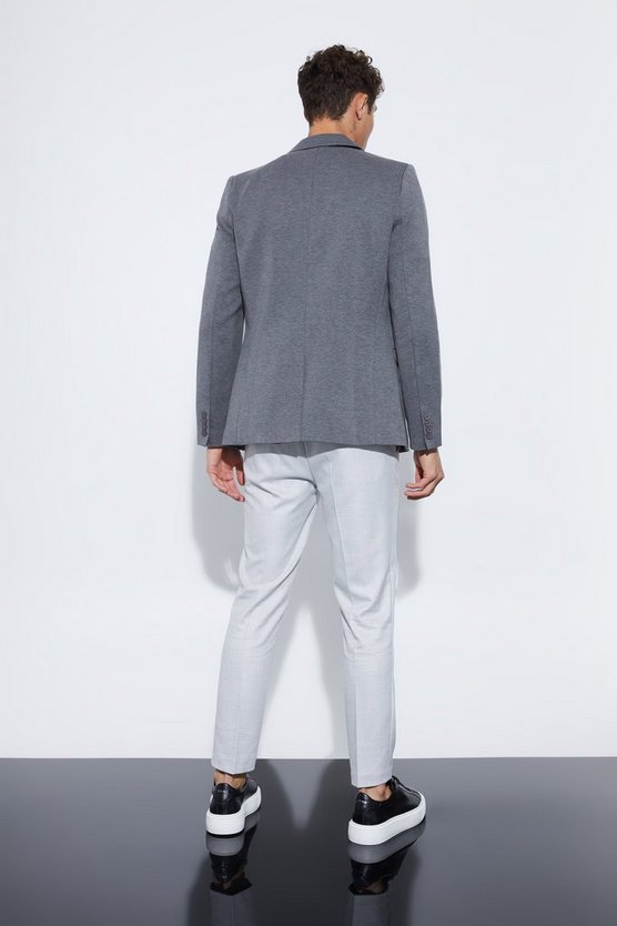 Einreihiger Skinny Jersey-Blazer