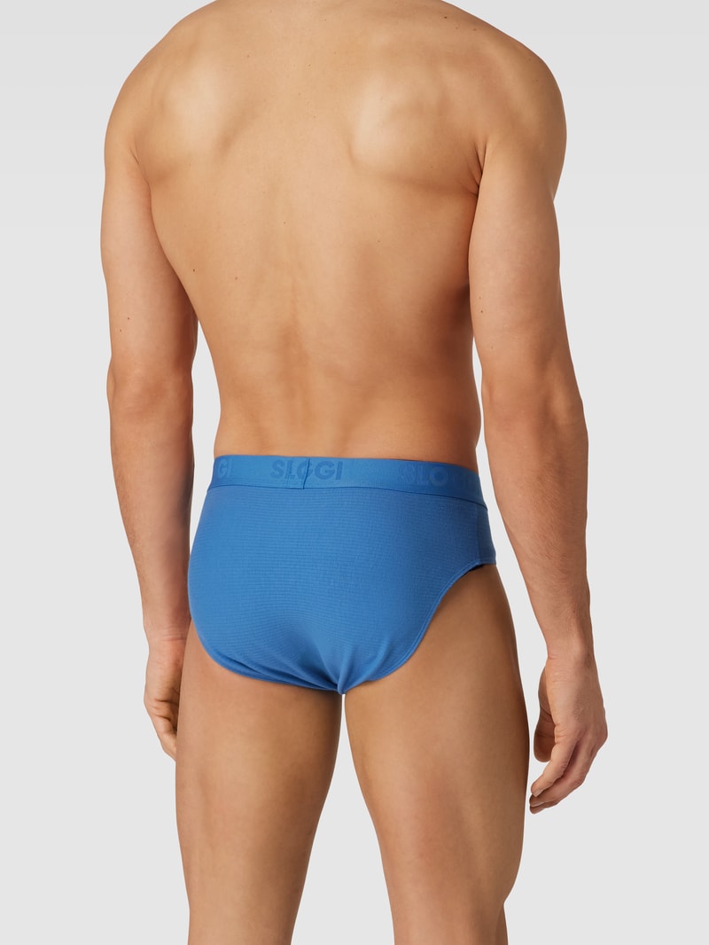 Slip mit Streifenmuster im 2er-Pack in blau