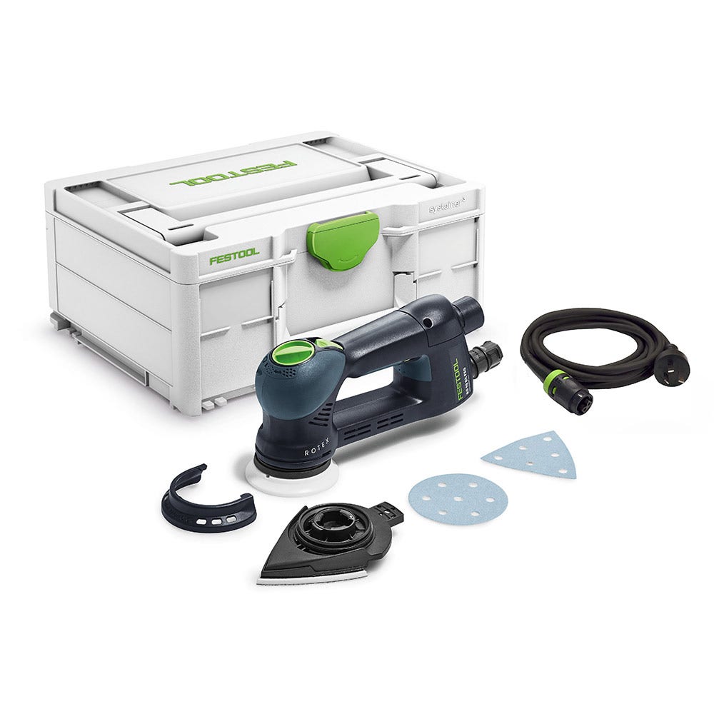 Lixadeira excêntrica FESTOOL ROTEX 4 em 1 de 90 mm em Systainer 576264