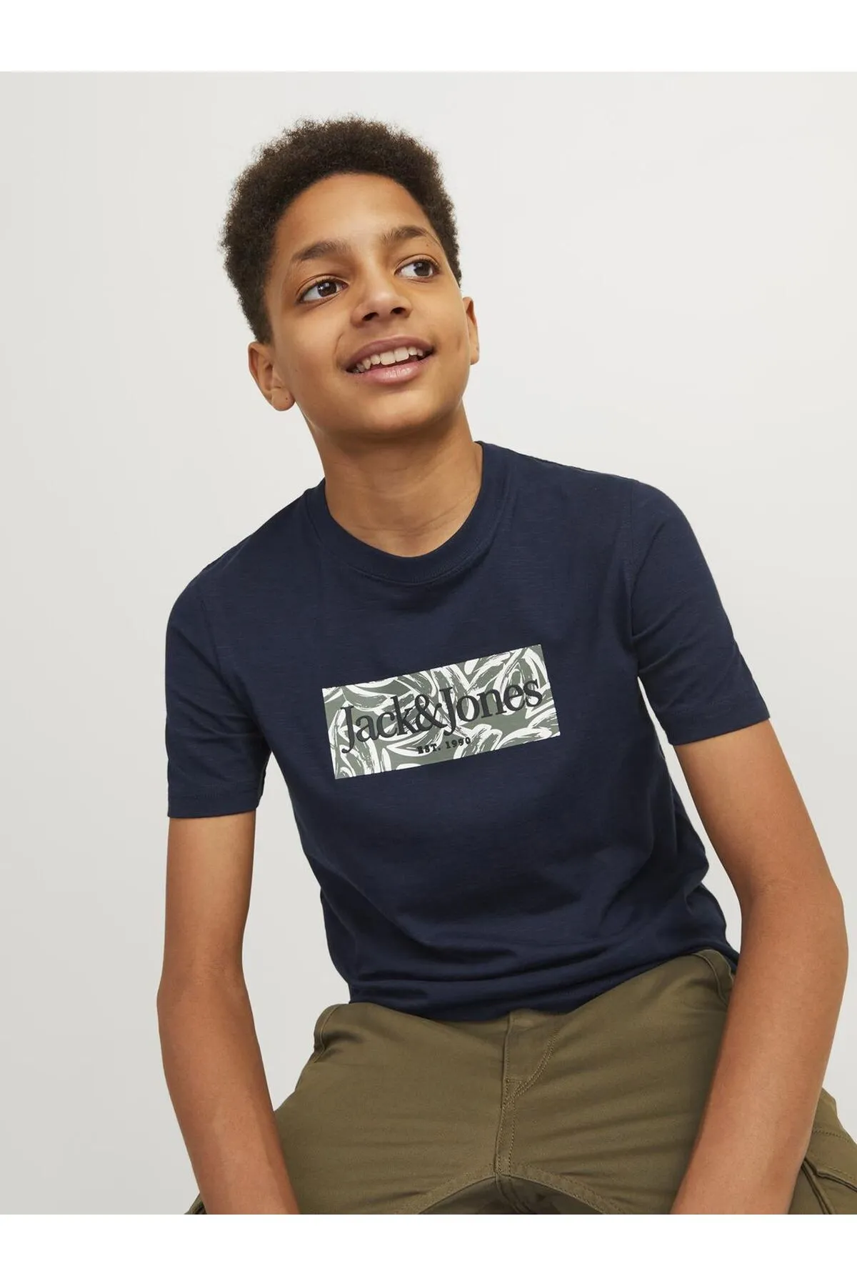 Jack & Jones Junior  T-Shirt - Braun - Regular Fit