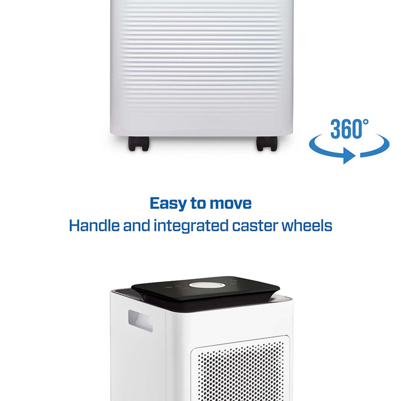 Clean Air Optima Luftentfeuchter CA-704 SMART - Luftentfeuchter und Luftreiniger, für 100 m³ Räume, Entfeuchtung 10 l/Tag, Tank 3 l, Clean Air Optima® App