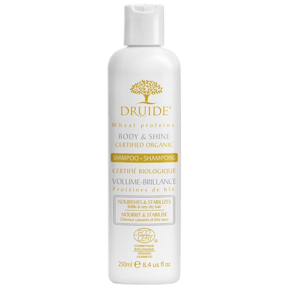 druide Shampoing Volume - Brillance Shampoing bio nourrissant sans sulfate pour cheveux secs et cassants | Druide