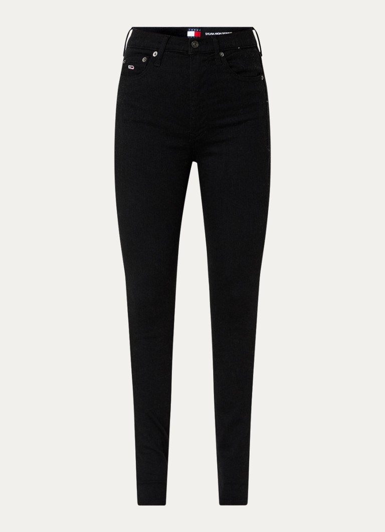 Calça jeans skinny de cintura alta Tommy Hilfiger Sylvia com lavagem colorida