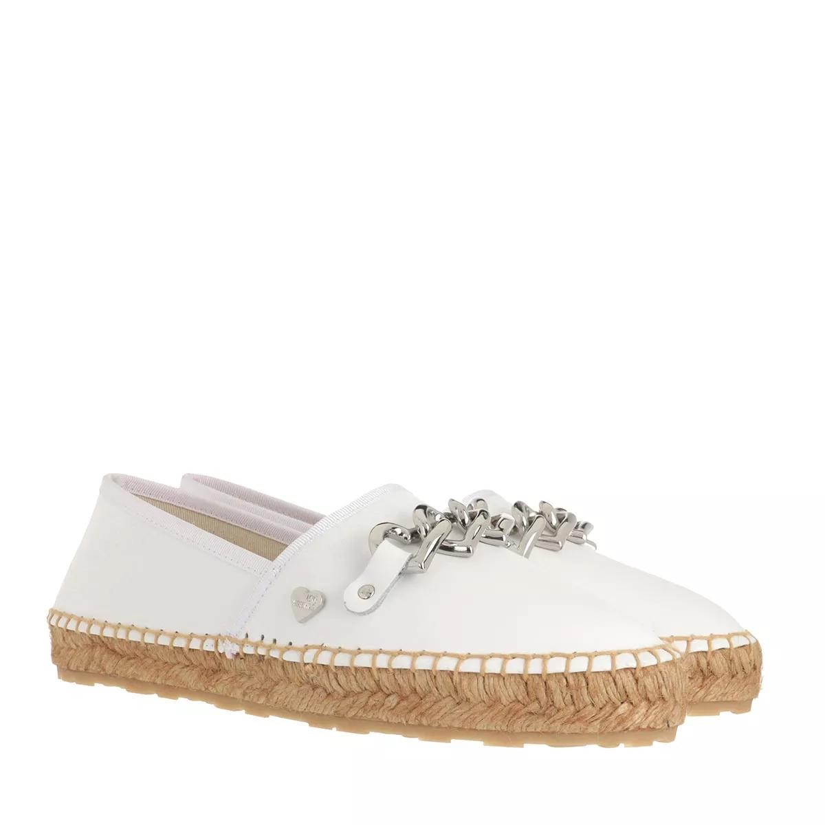 MOSCHINO Komfort Slipper weiss Espadrille