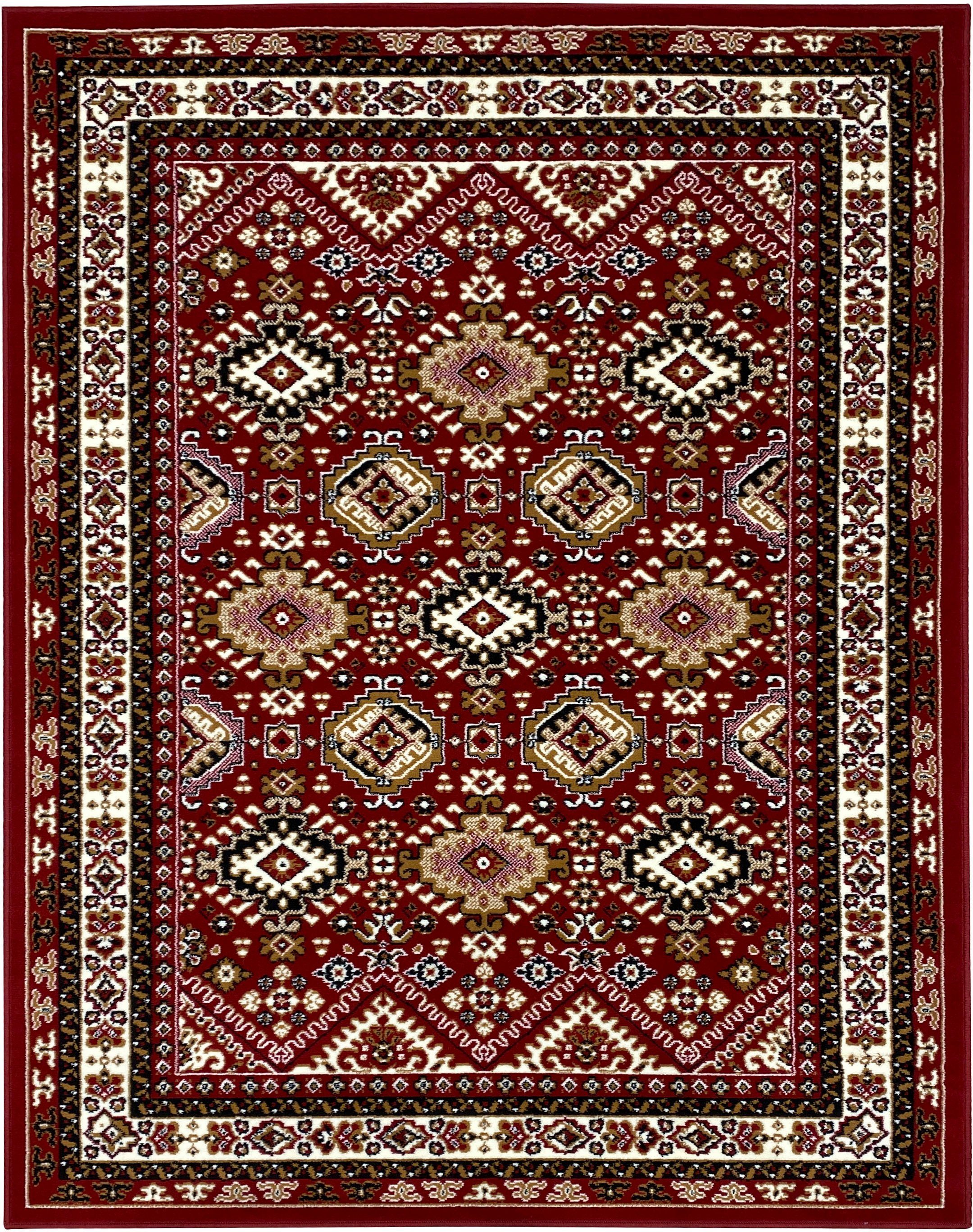 Teppich Diantha, my home, rechteckig, Höhe: 9 mm, Orient-Optik, mit Bordüre, Kurzflor, pflegeleicht, elegant, weich