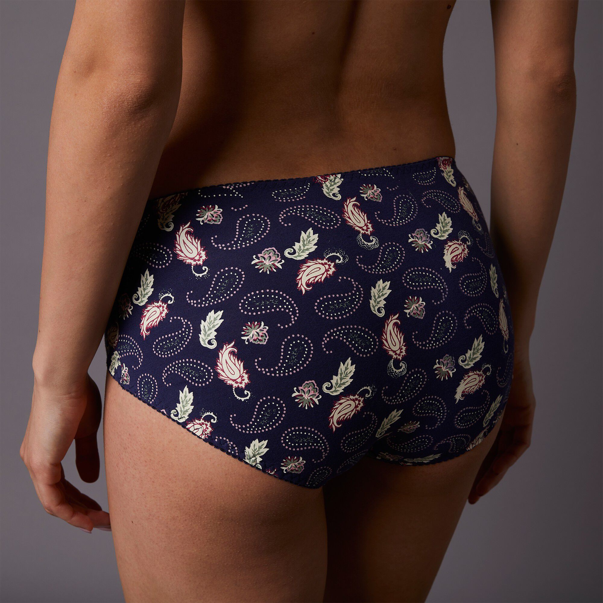 Culotte maxi coton imprimé « cachemire » Casma – lot de 2