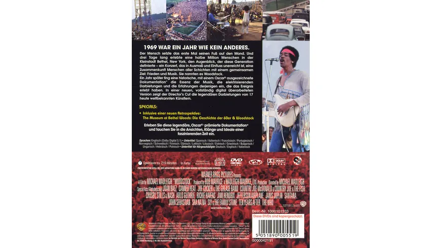 Woodstock - 40th Anniversary Edition  [DC] [2 DVDs]
