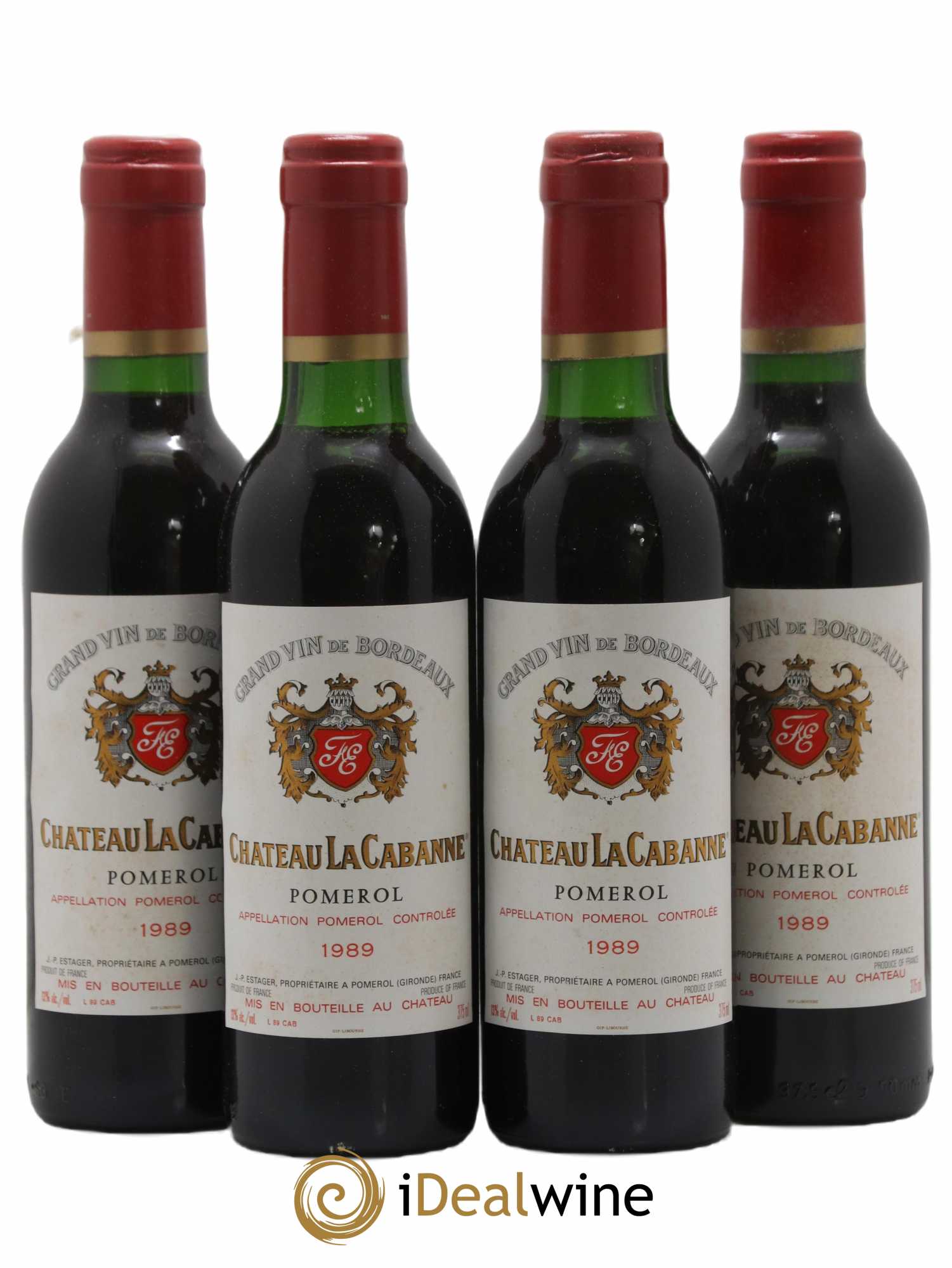 Pomerol La Cabanne 1989 - Lot de 24 Demi-bouteilles