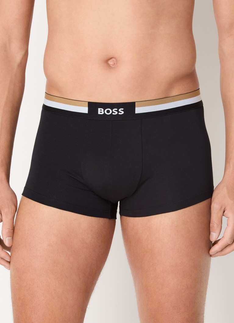 Lot de 3 boxers HUGO BOSS avec ceinture logotée