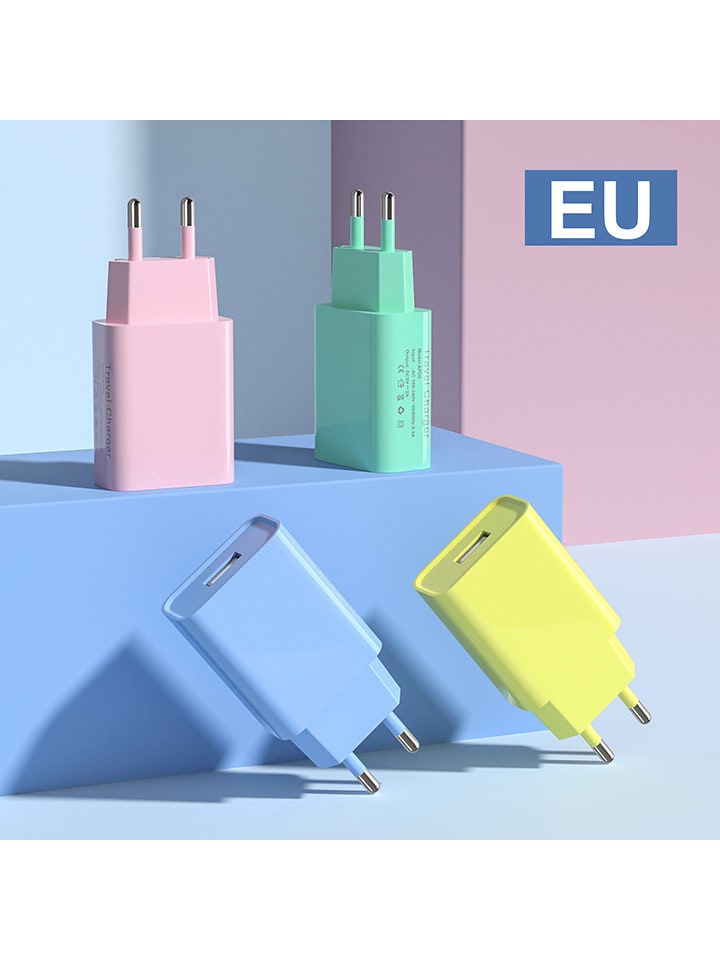 SWEET ACCESS 6er-Set: USB-Netzadapter in Bunt günstig kaufen onesize