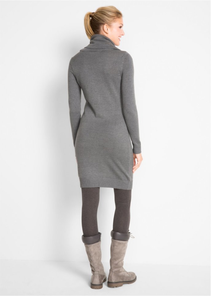 Strickkleid mit Rollkragen