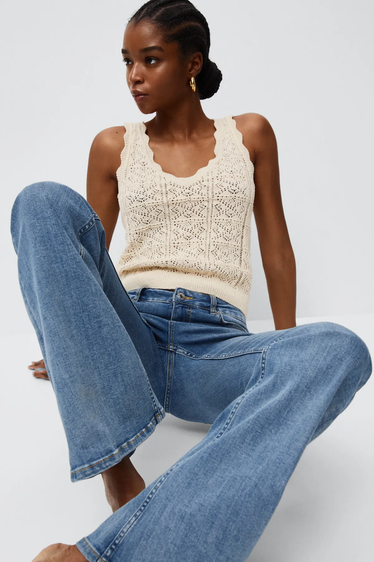 MANGO  Blaue Damenjeans 27040896