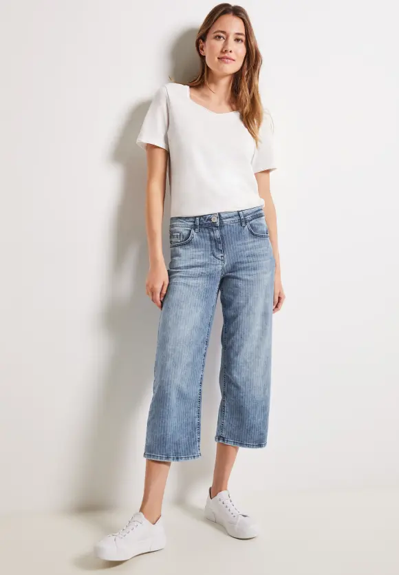 CECIL Loose Fit Jeans in 3/4-Länge