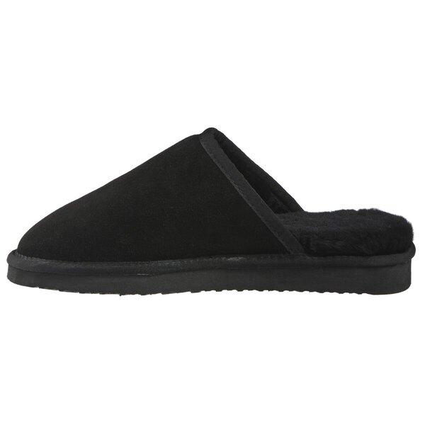 Lambswool Men's Slippers Black, size 44-45