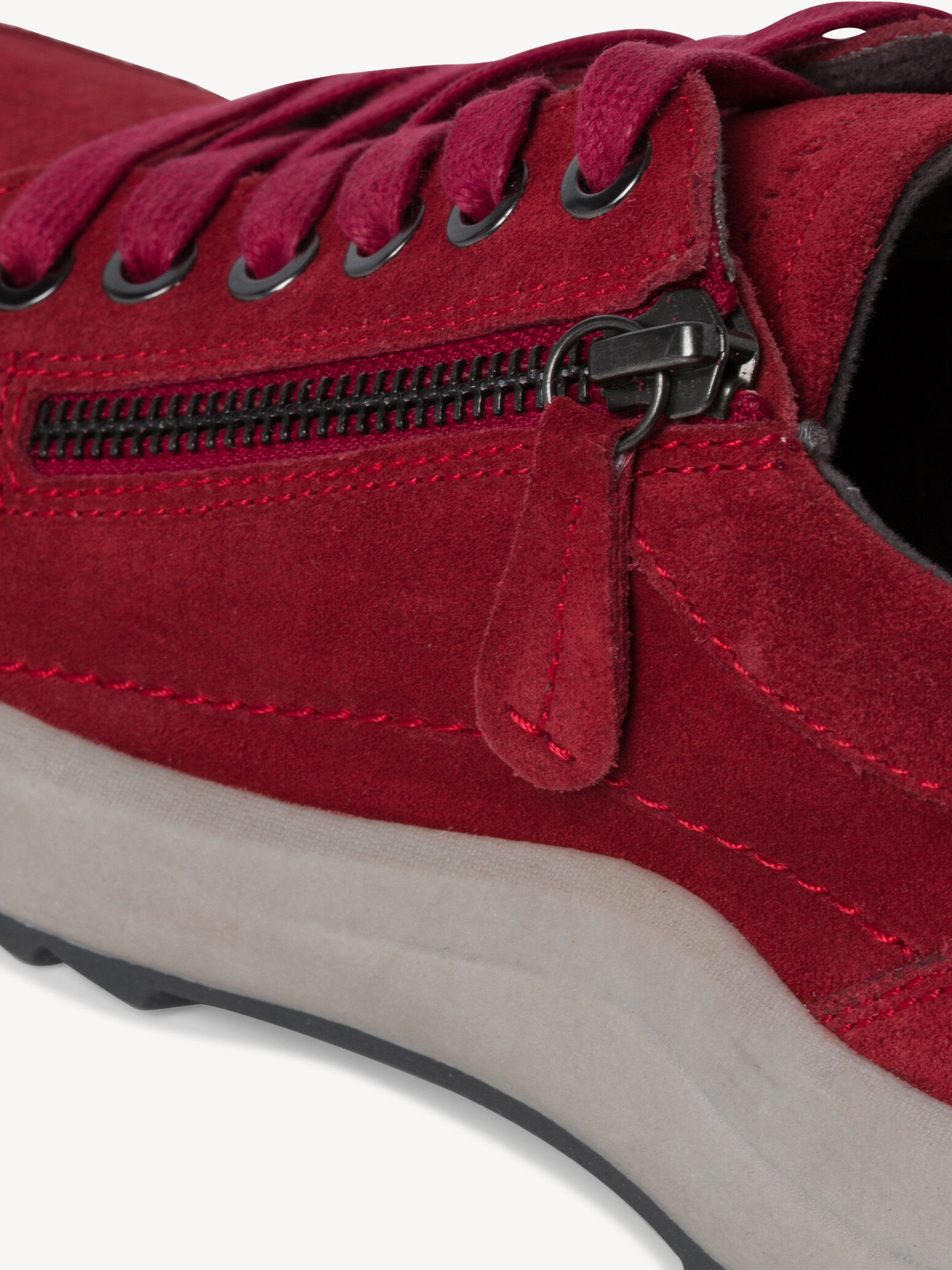 Derbie en cuir - rouge