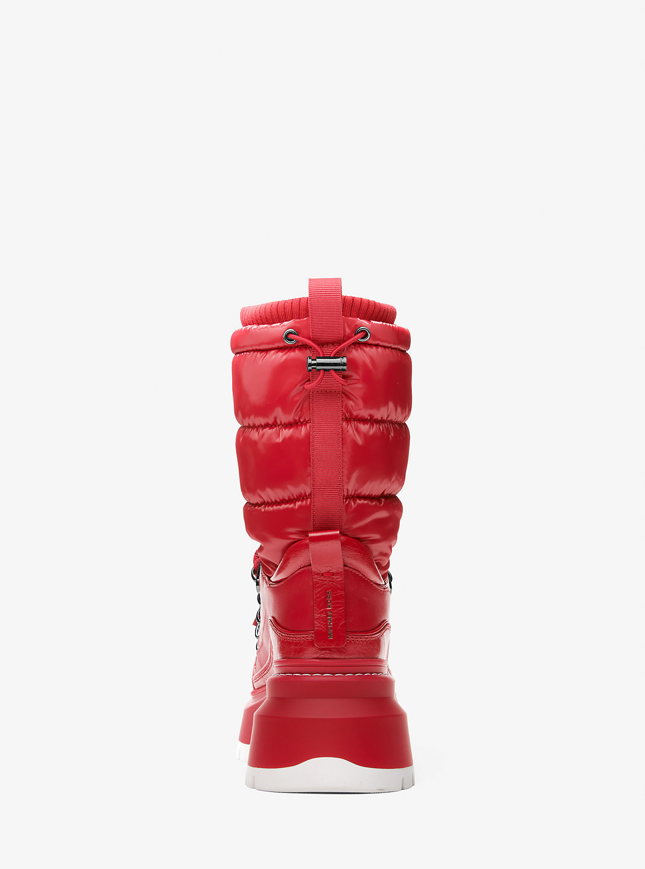 Shiloh Mixed-Media Boot - CRIMSON